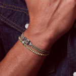 Straight Soul Centered Men Bracelet 935° Sterling Silver - Image 2