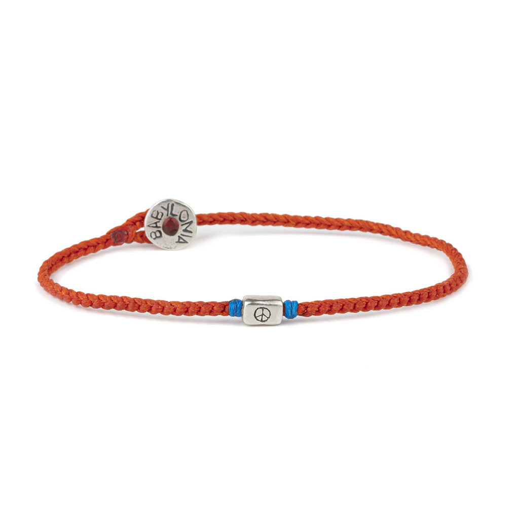 Square Peace Bracelet 935° Sterling Silver