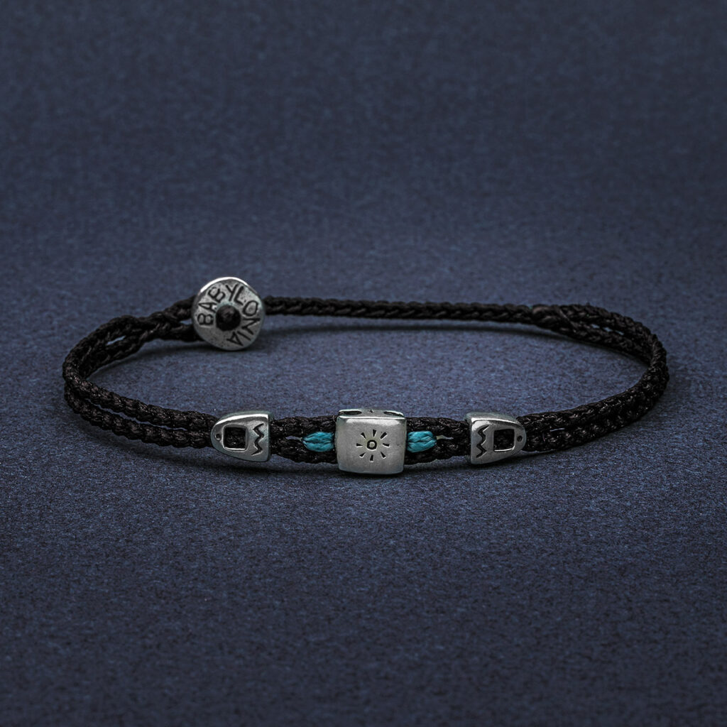 Sun in Cube Men Bracelet 935° Sterling Silver