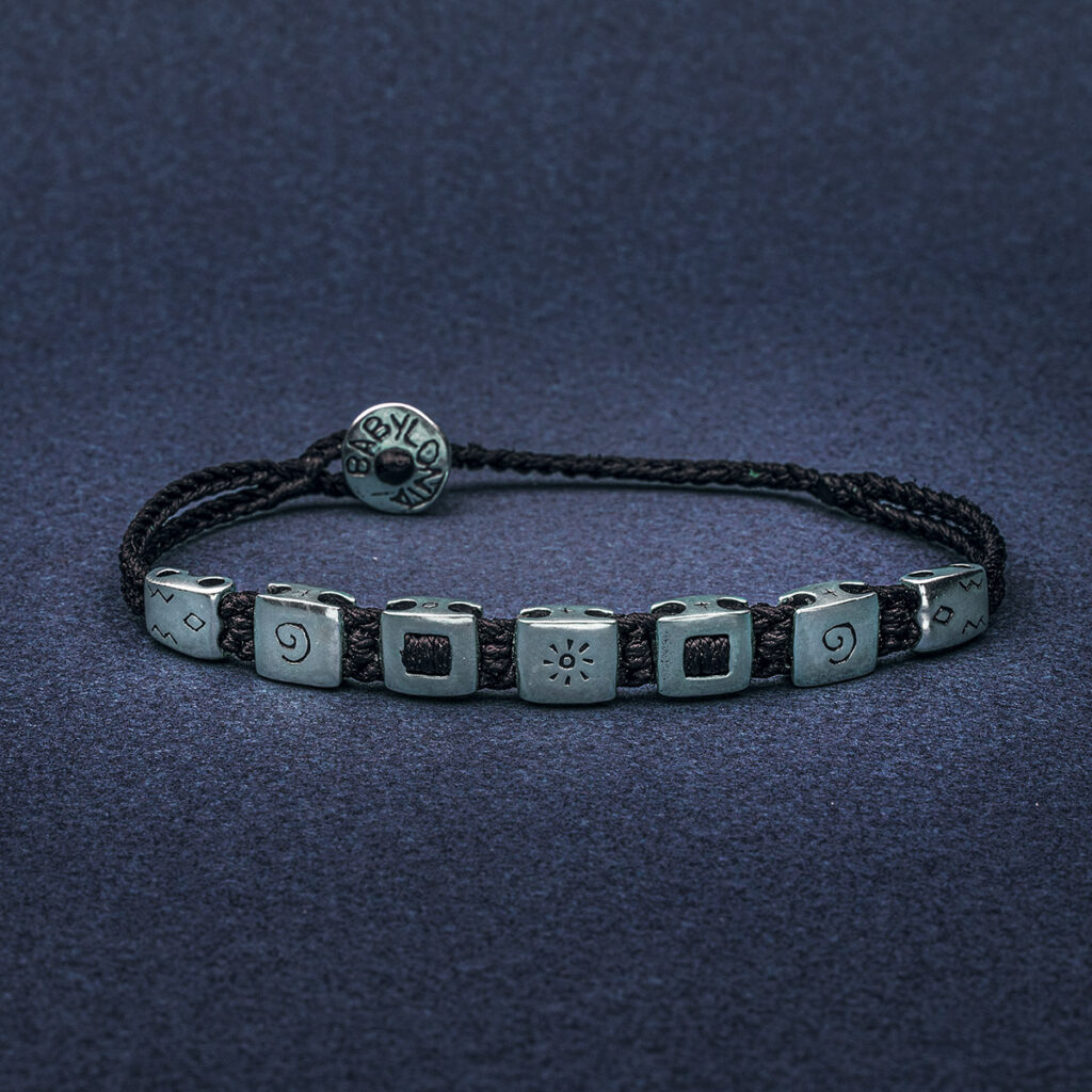Next to Sun Cube Men Bracelet 935° Sterling Silver