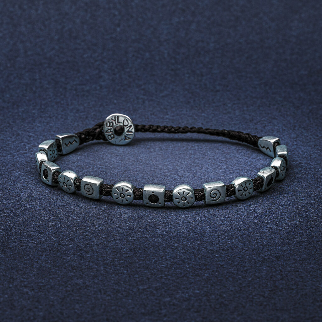 Souls through Portholes Men Bracelet 935° Sterling Silver