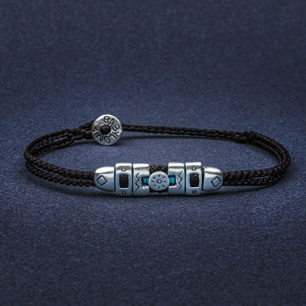 Sun Boxed Men Bracelet 935° Sterling Silver