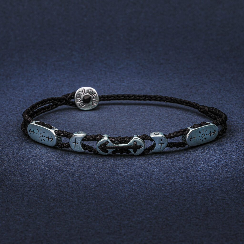 Sun in a Nutshell Men Bracelet 935° Sterling Silver