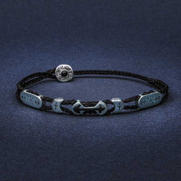 Sun in a Nutshell Men Bracelet 935° Sterling Silver