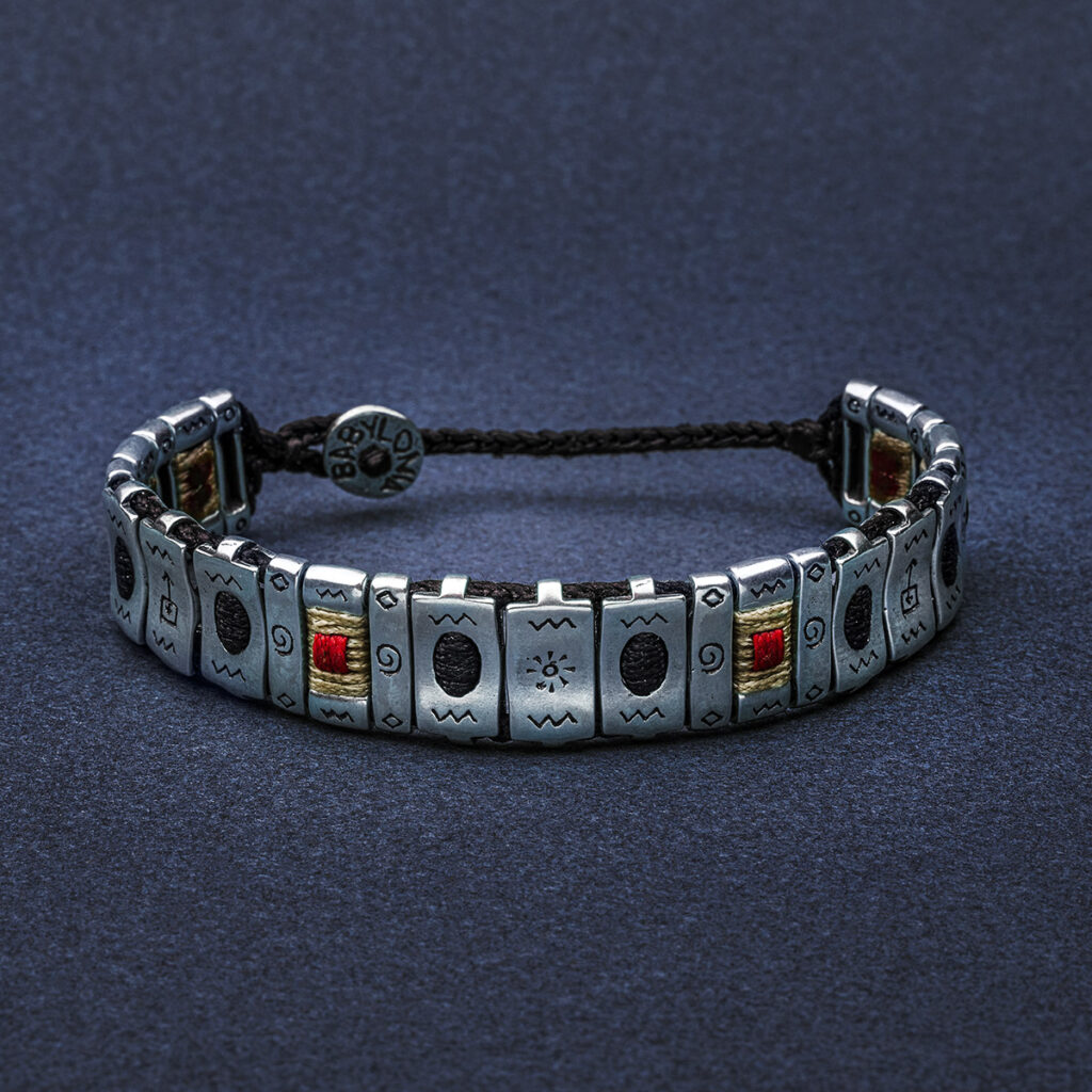 Bars of Soul Men Bracelet 935° Sterling Silver