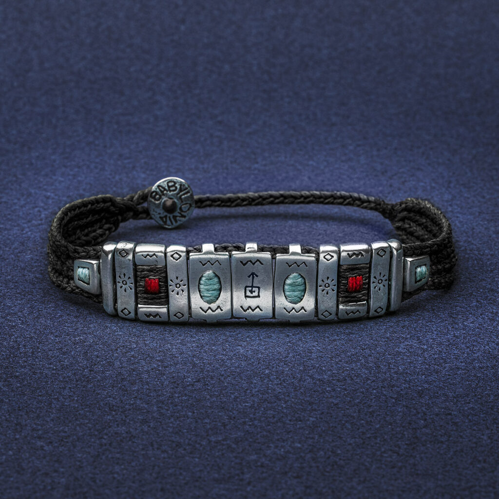 Tiles of Fantasy Men Bracelet 935° Sterling Silver