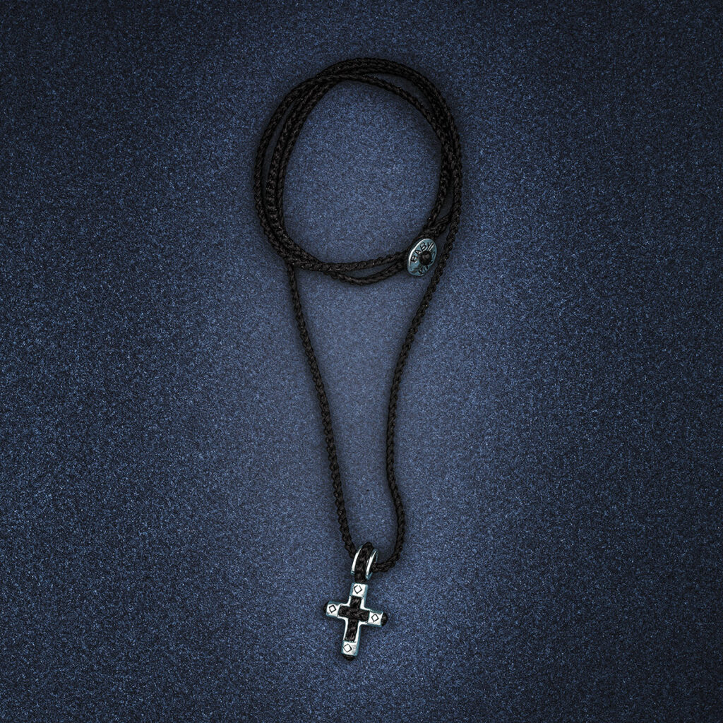Strong Faith Men Necklace 935° Sterling Silver
