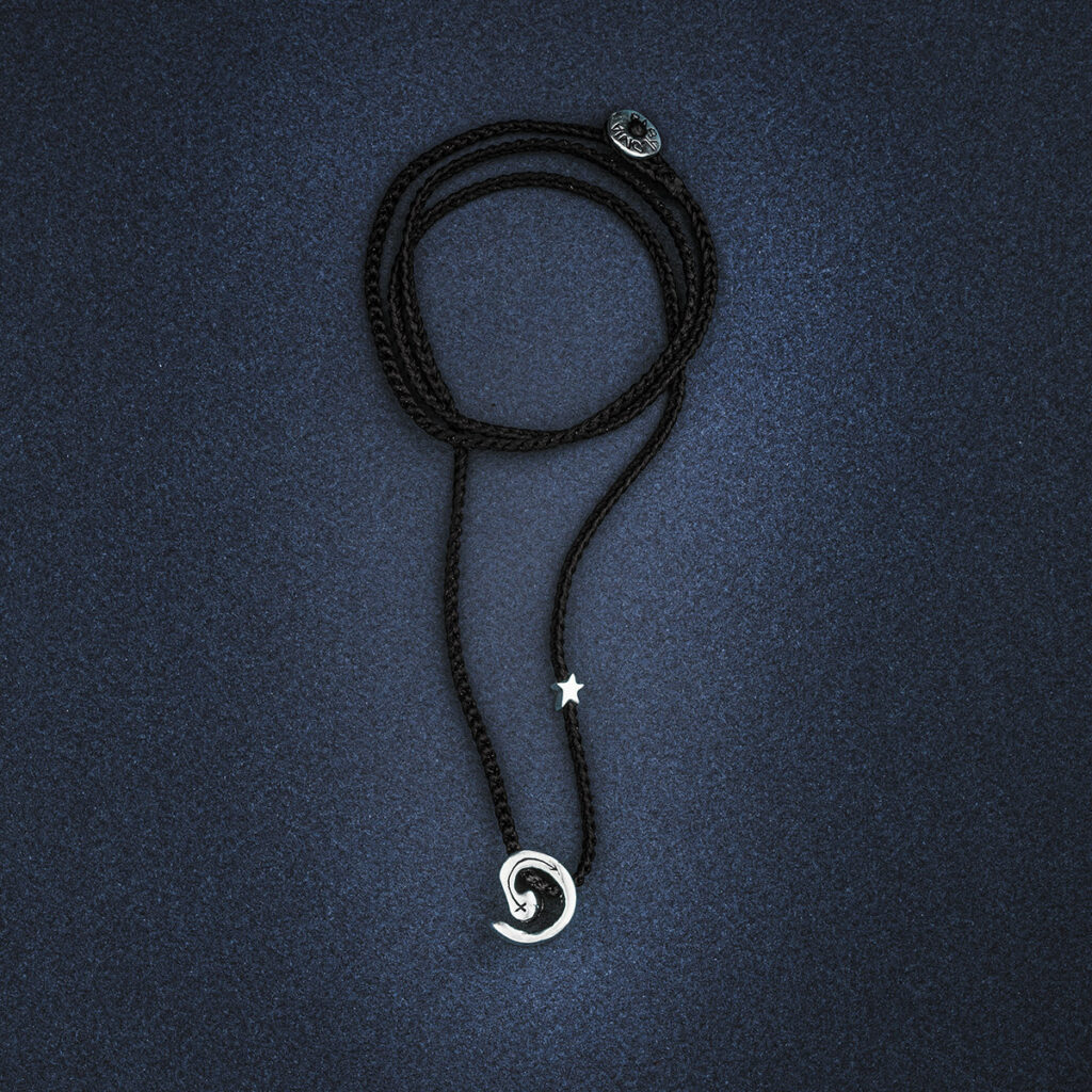 Fishing Soul Men Necklace 935° Sterling Silver