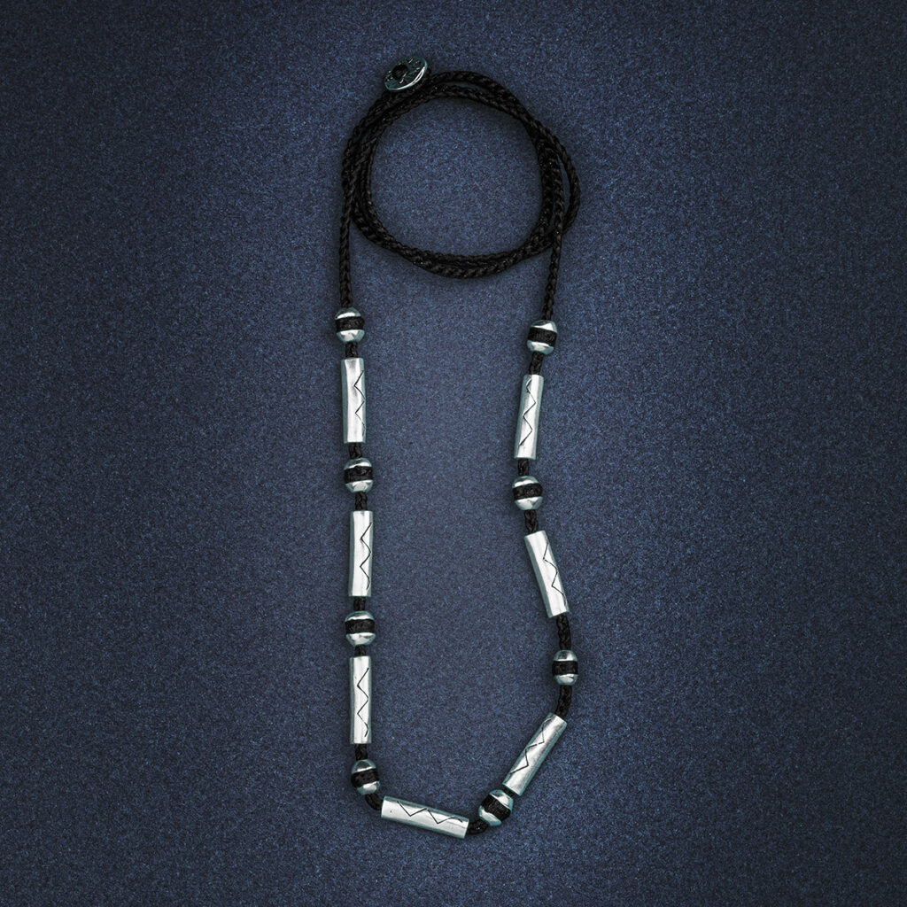 Sentiment Pirogues Men Necklace 935° Sterling Silver