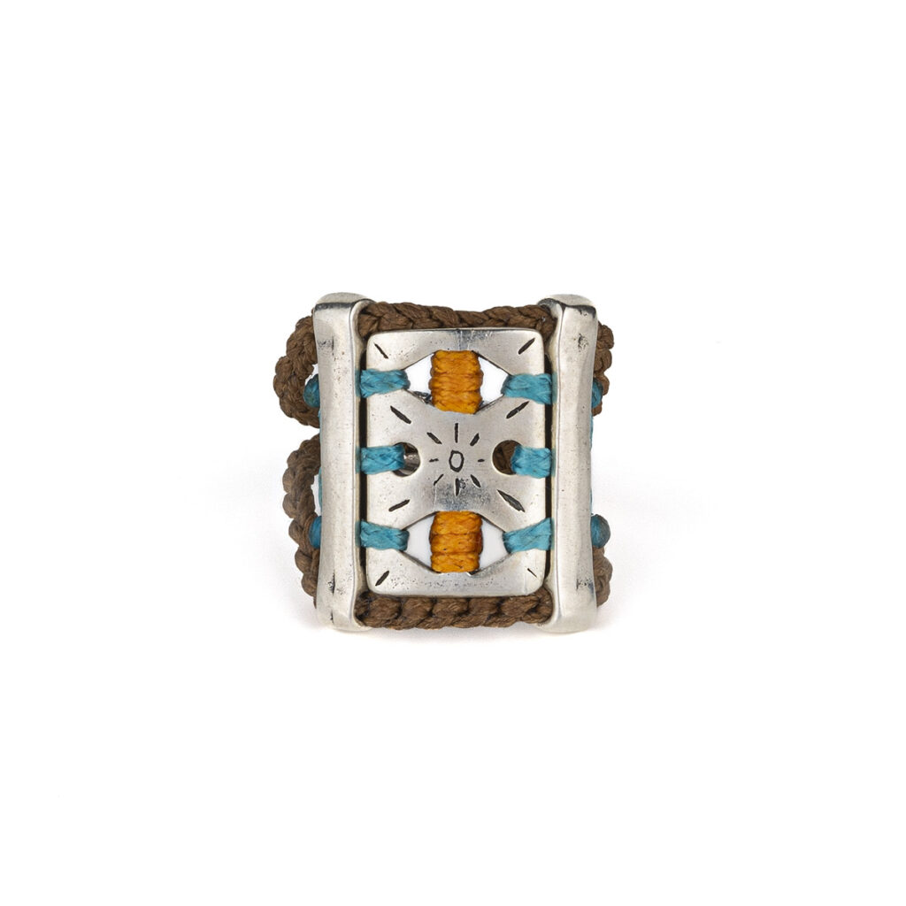 Centered Sun Ring 935° Sterling Silver