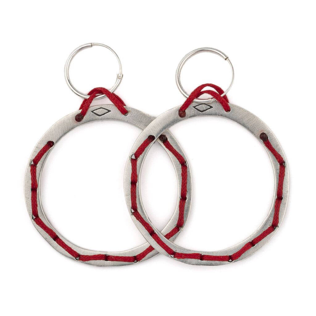 Talking Circles Earrings 935° Sterling Silver