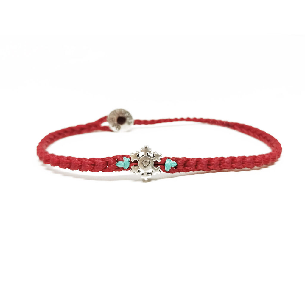 Heartful Snowflake Bracelet 935° Sterling Silver