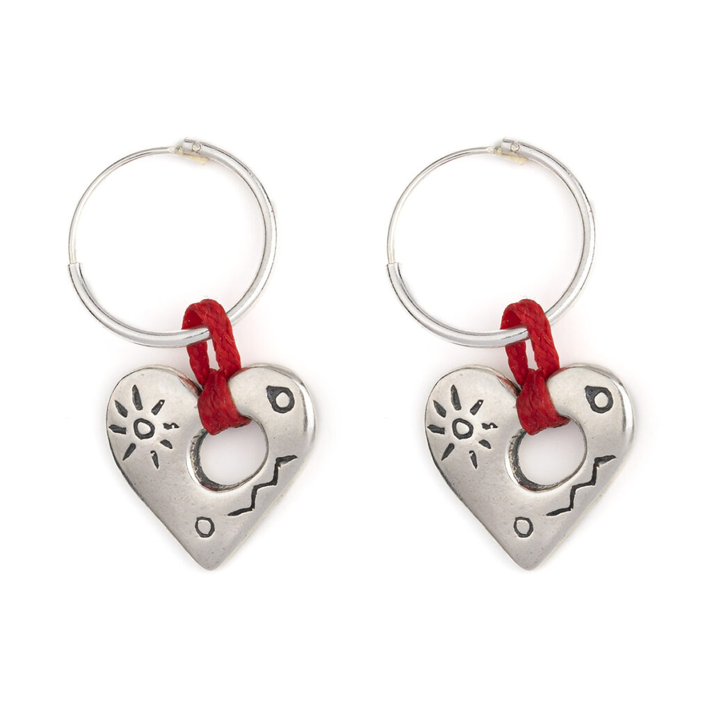 Sun Grabbed Earrings 935° Sterling Silver