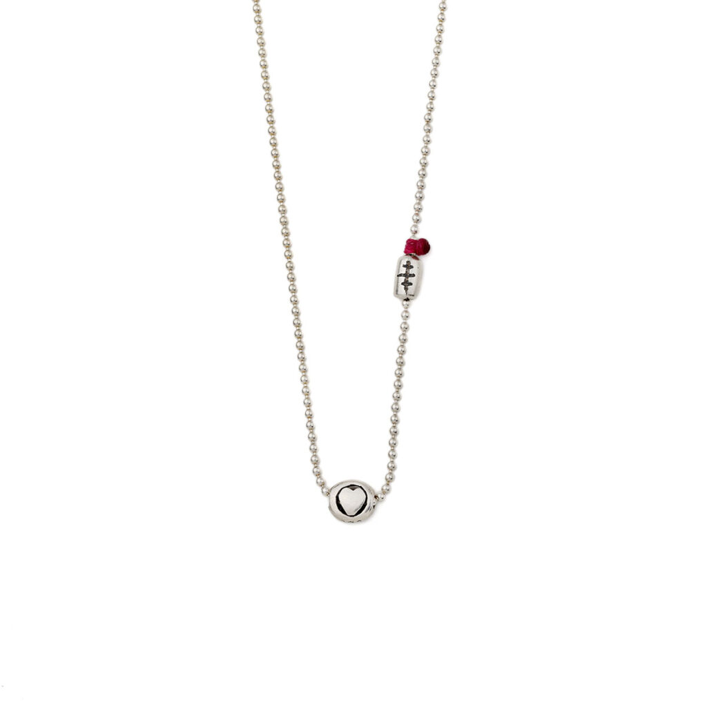 Love in Circle Necklace 935° Sterling Silver