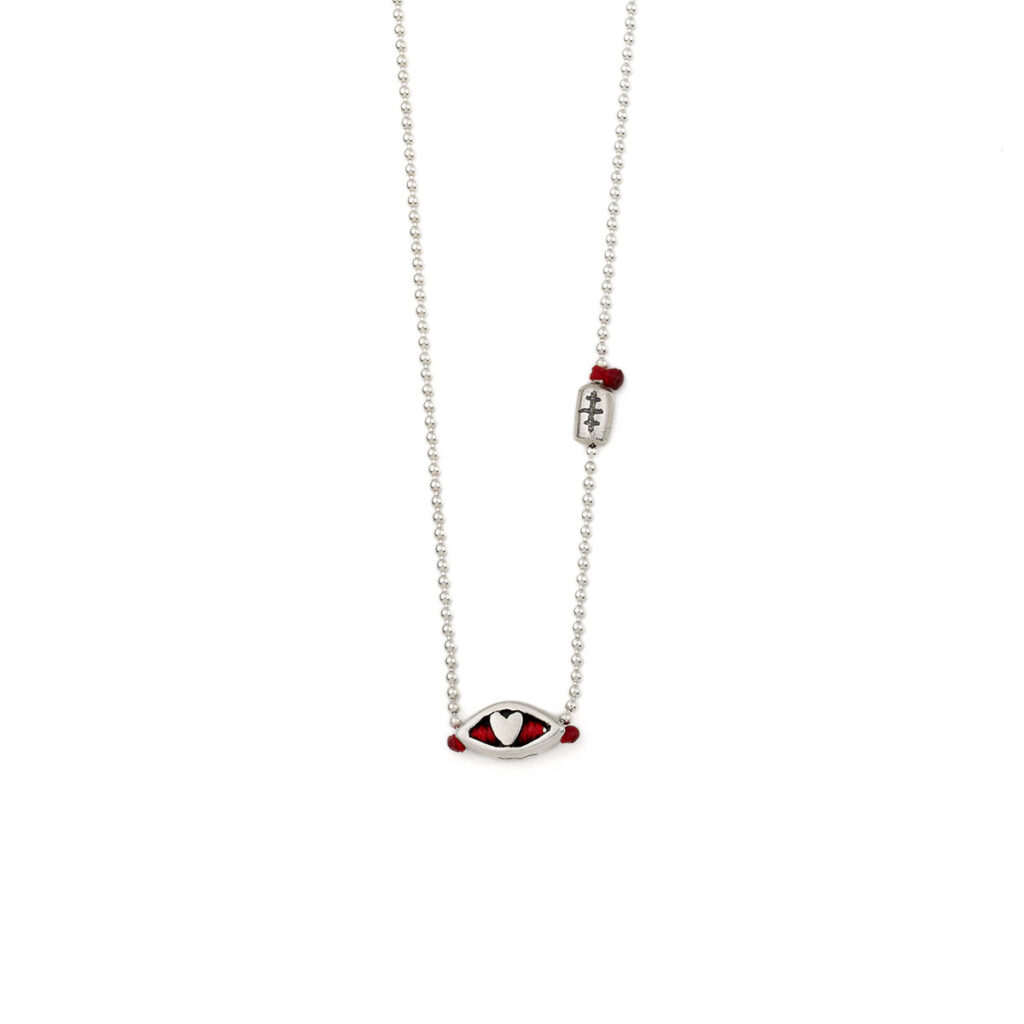 Cornered Love Necklace 935° Sterling Silver