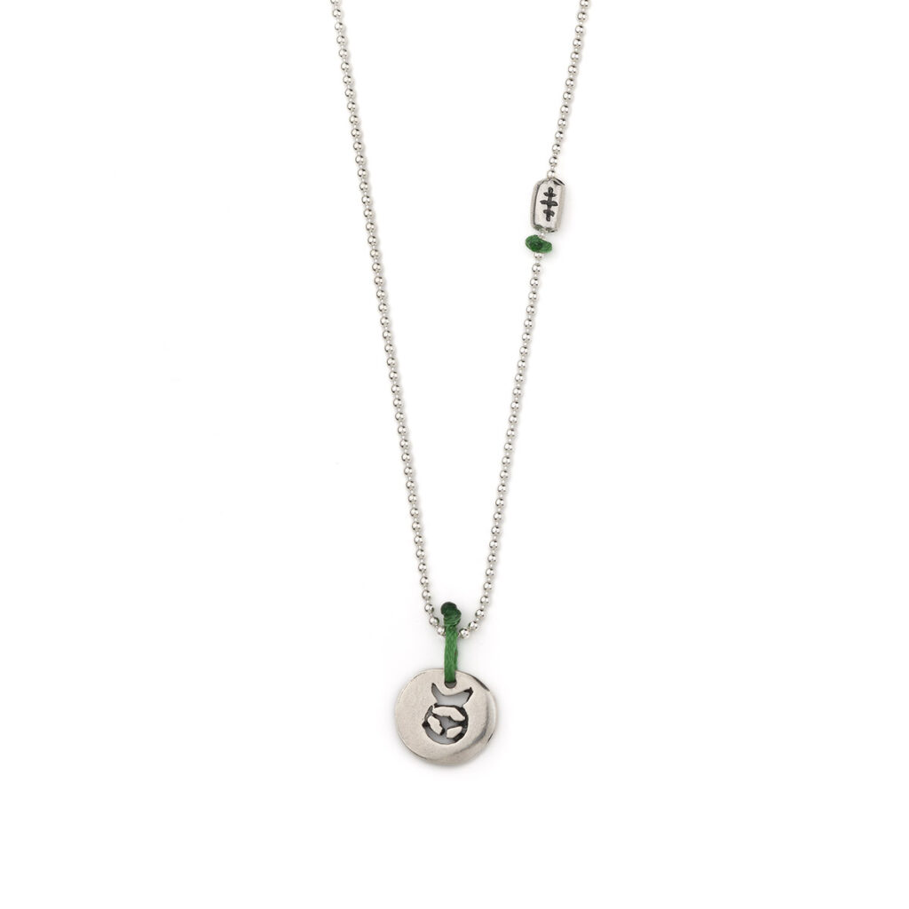Taurus Zodiac Necklace 935° Sterling Silver