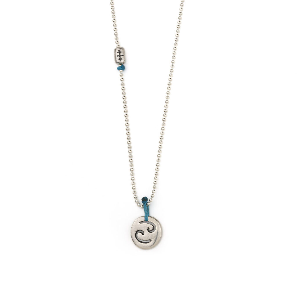 Cancer Zodiac Necklace 935° Sterling Silver