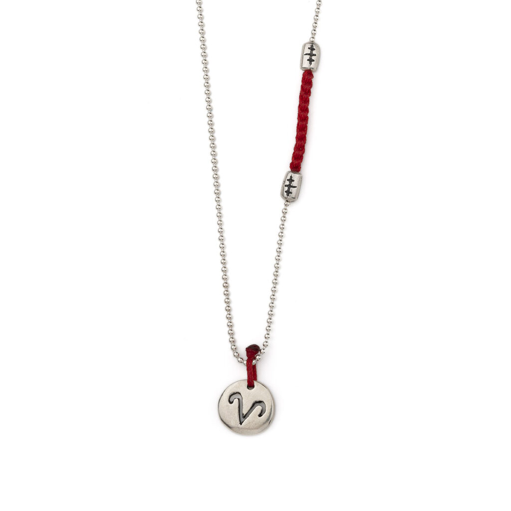 Aries Plus Zodiac Necklace 935° Sterling Silver