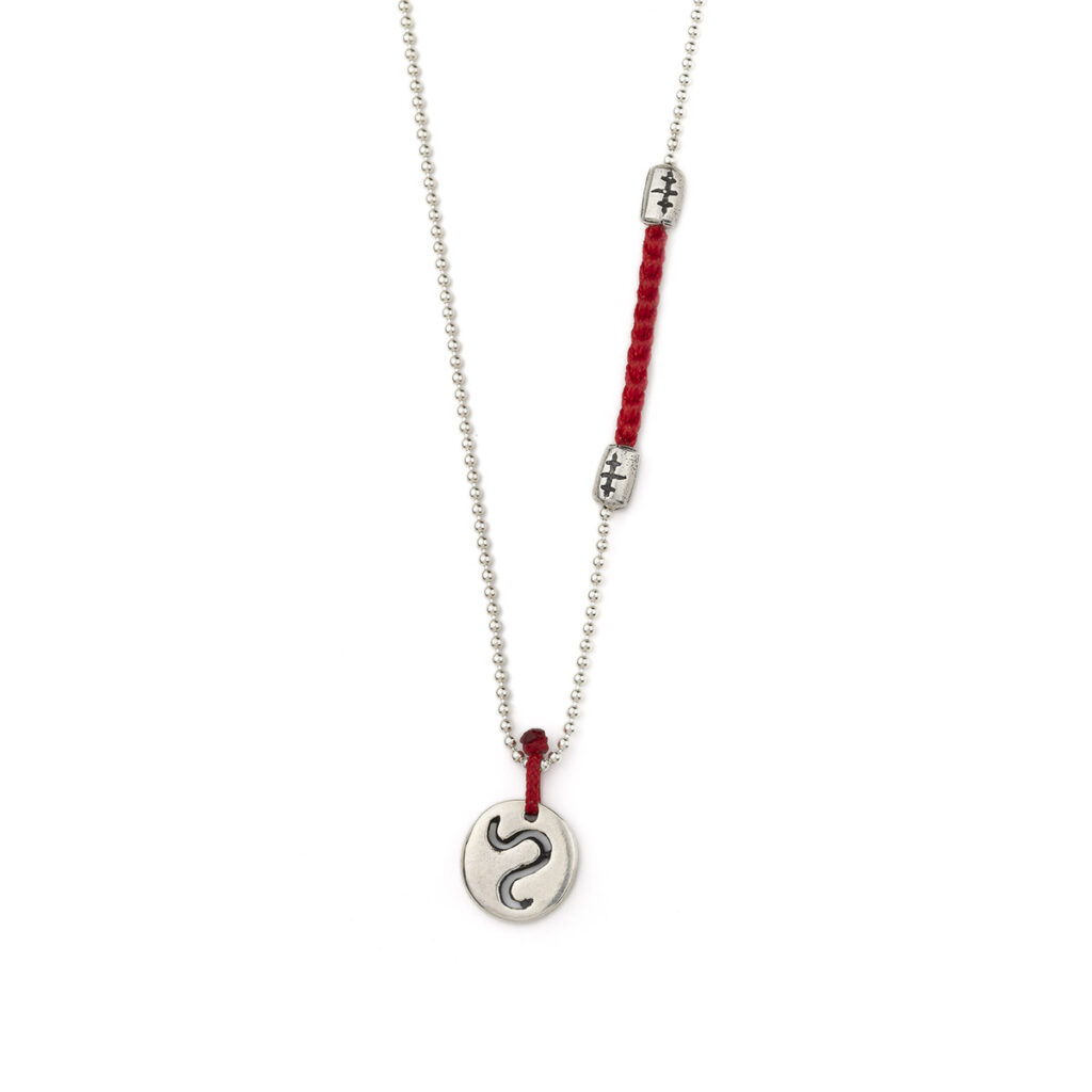 Leo Plus Zodiac Necklace 935° Sterling Silver