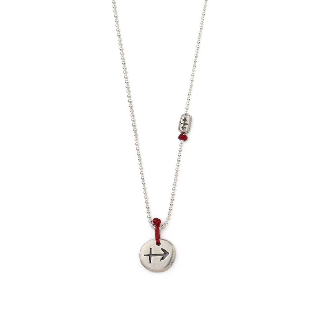 Sagittarius Zodiac Necklace 935° Sterling Silver