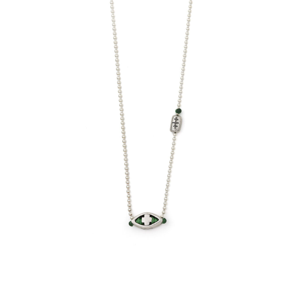 Cornered Faith Necklace 935° Sterling Silver
