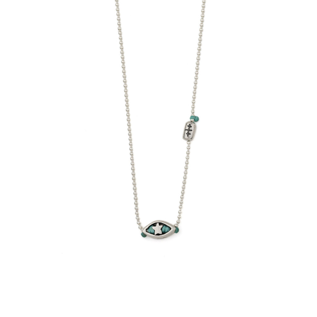 Cornered Hope Necklace 935° Sterling Silver