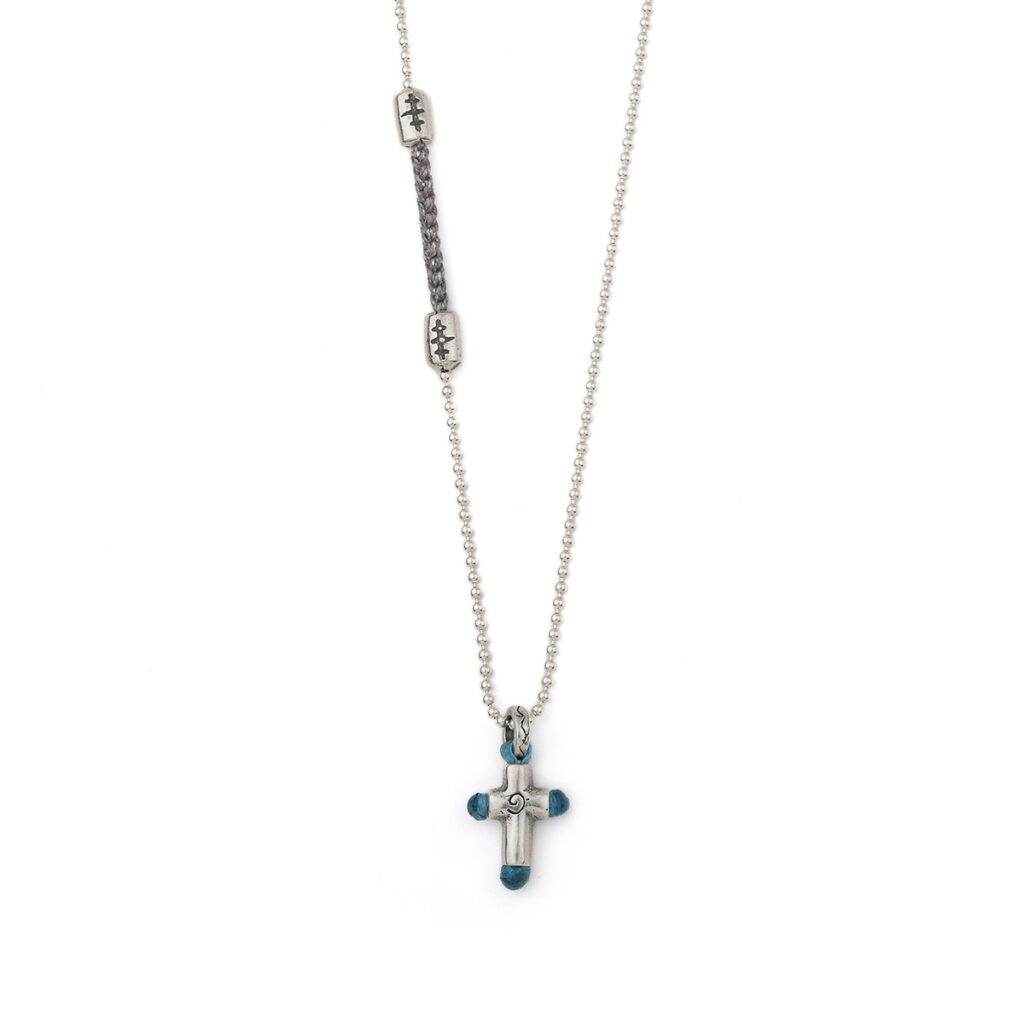 Ringed Soul Rosary Necklace 935° Sterling Silver