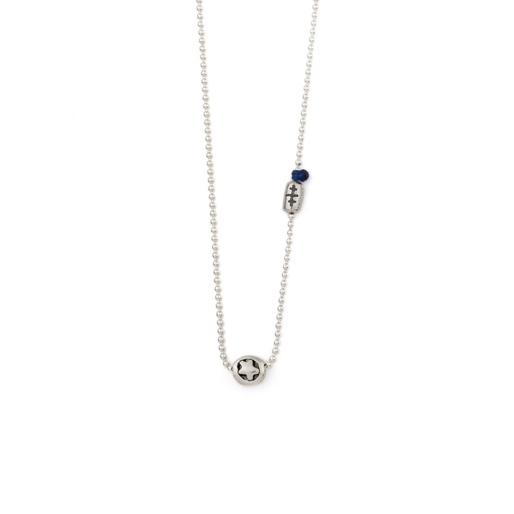Hope in Circle Necklace 935° Sterling Silver