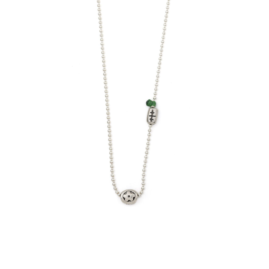 Trust in Circle Necklace 935° Sterling Silver
