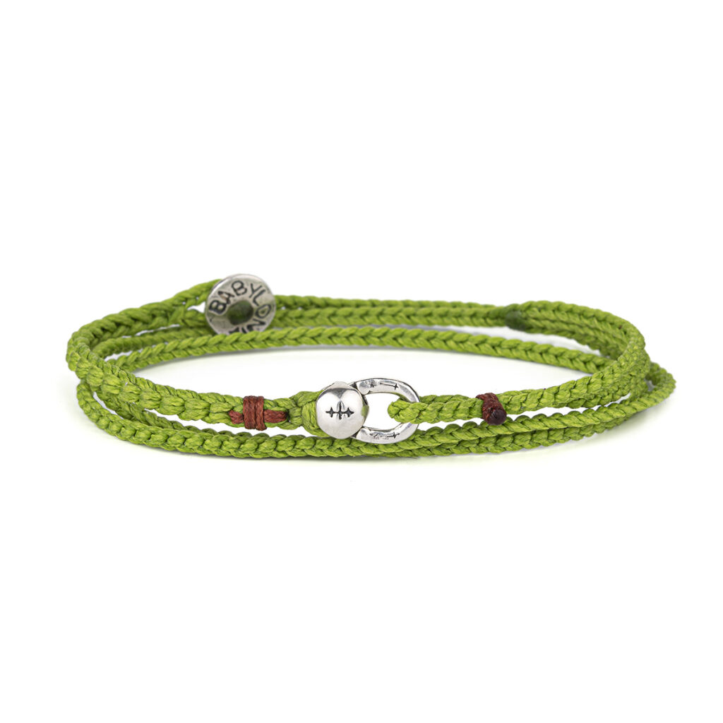 String Communication Wrap Bracelet 935° Sterling Silver