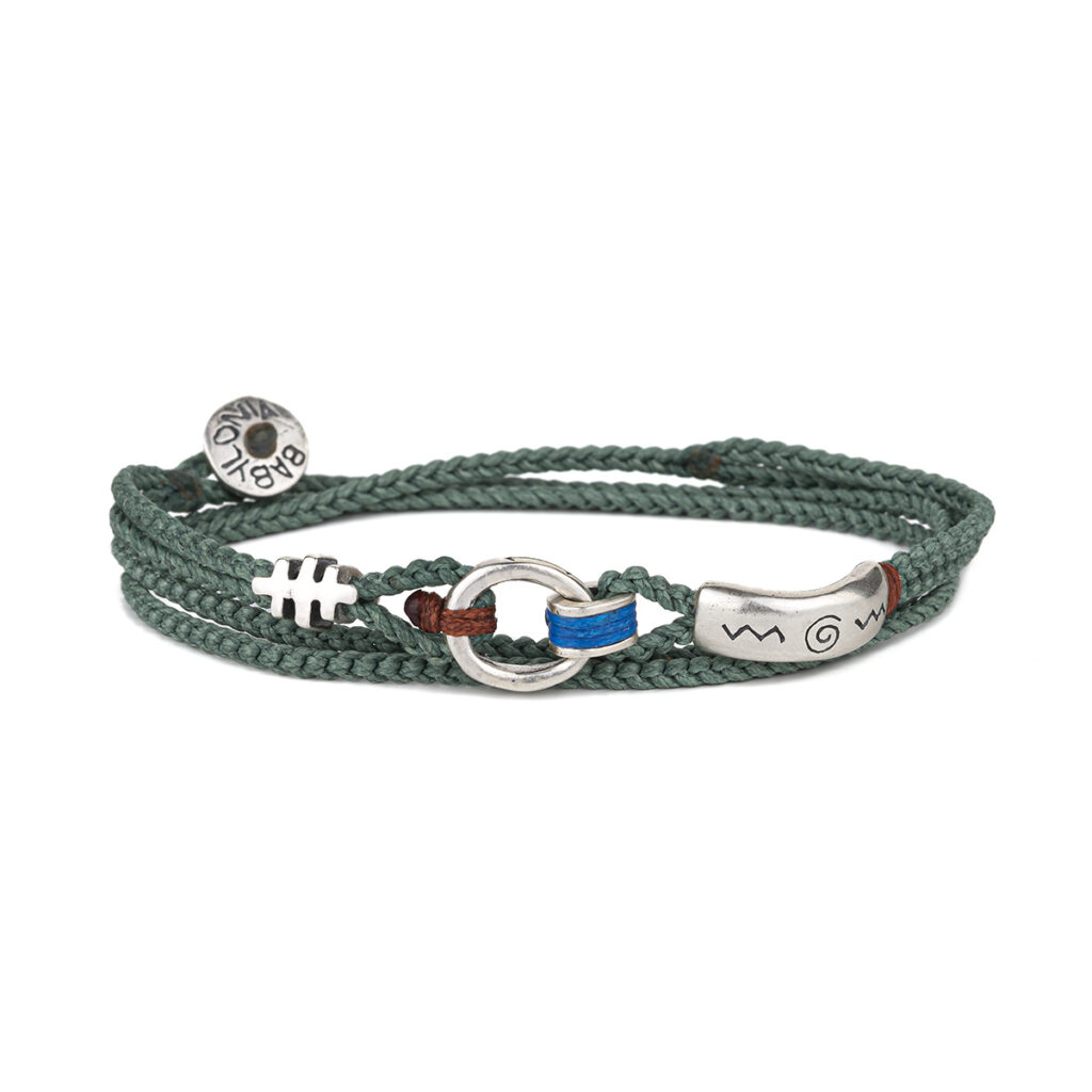 Renovating Words Wrap Bracelet 935° Sterling Silver