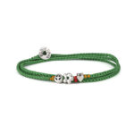 Love Trust Peace Wrap Bracelet 935° Sterling Silver