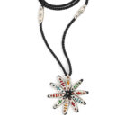 Colorful Sunflower Necklace 935° Sterling Silver - Image 2