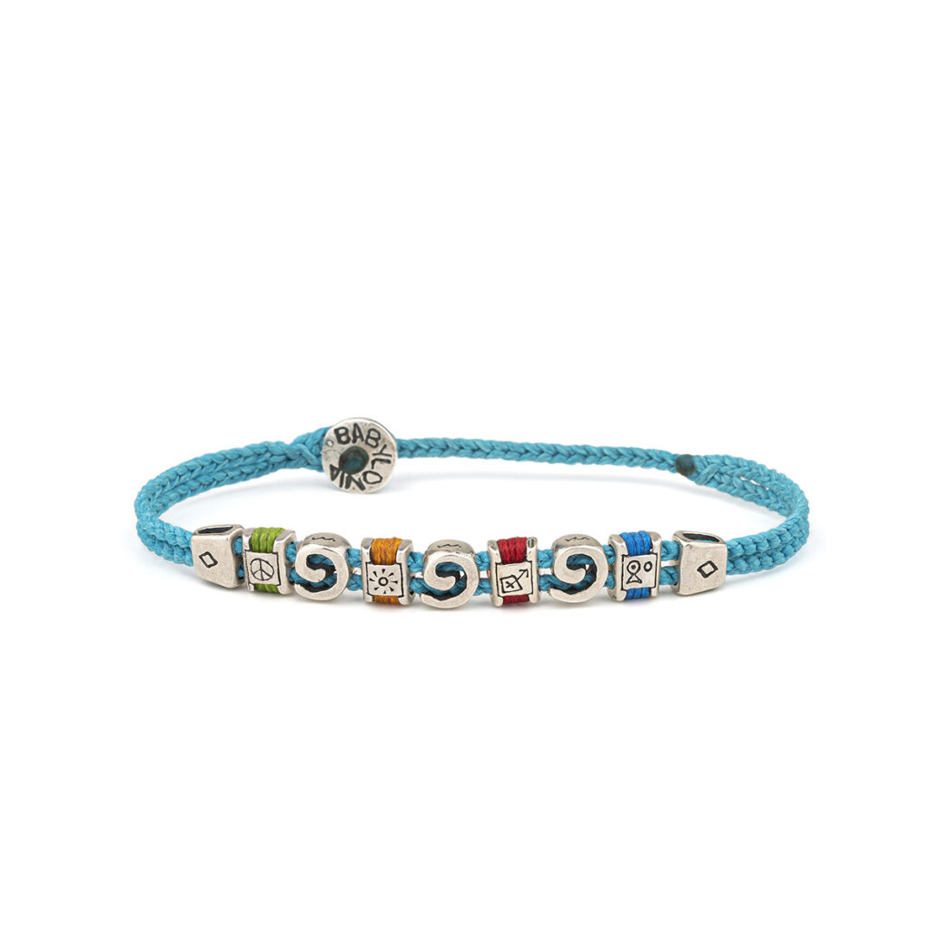 Colorful Shakedown Bracelet 935° Sterling Silver