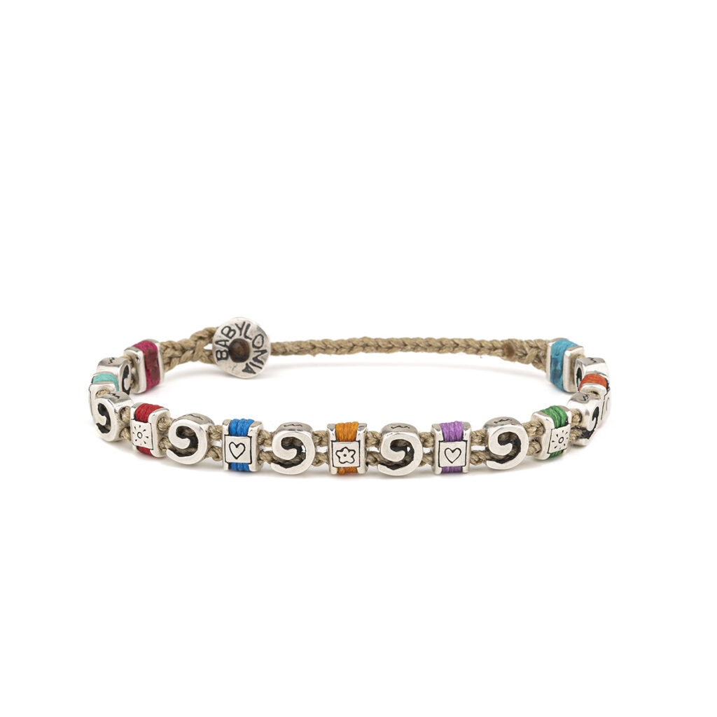 Colorful Theatre Boxes Bracelet 935° Sterling Silver