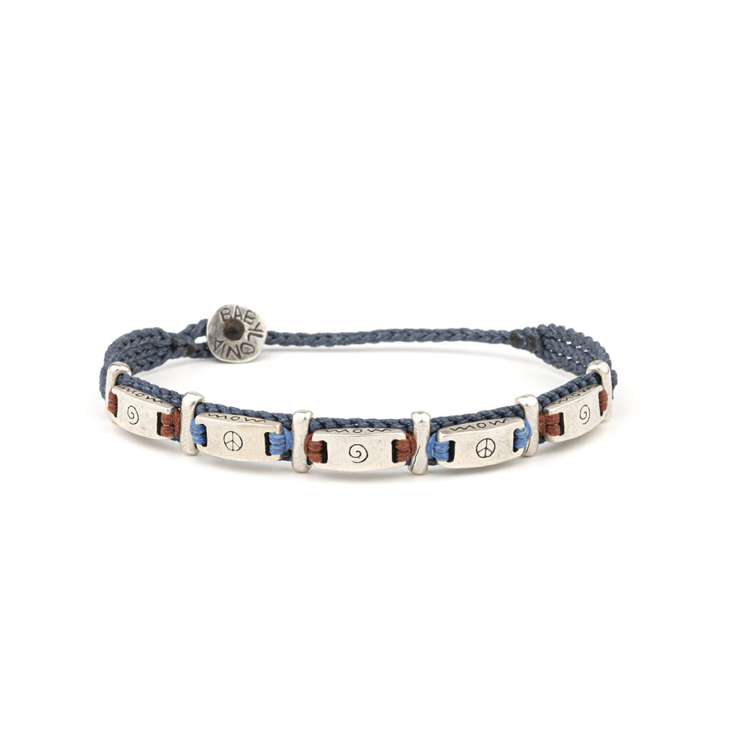 Peaceful Blocks Bracelet 935° Sterling Silver