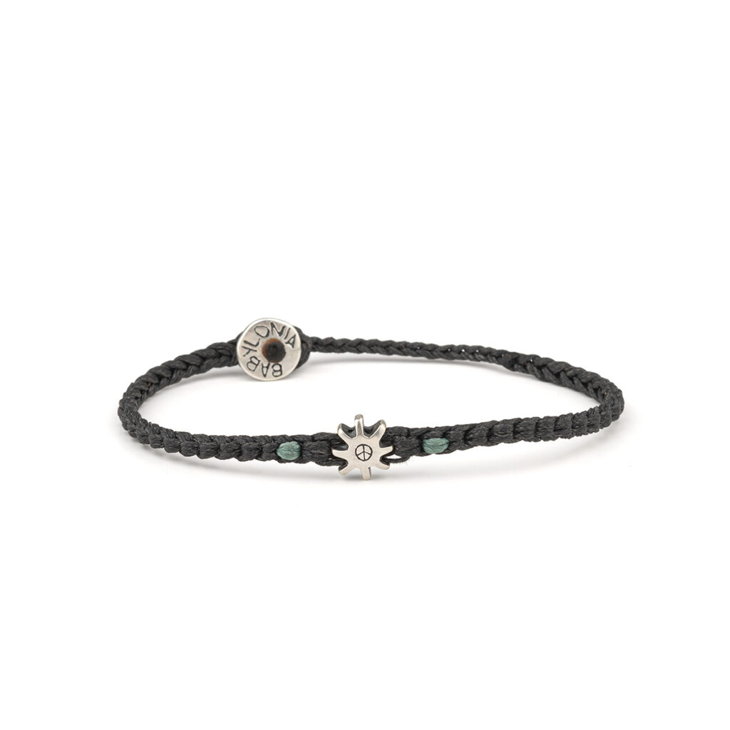 Peace in Moving Gear Bracelet 935° Sterling Silver