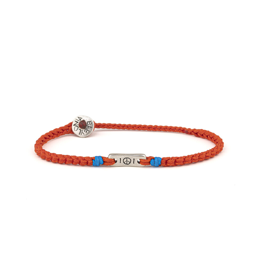 Peace Big Facade Bracelet 935° Sterling Silver