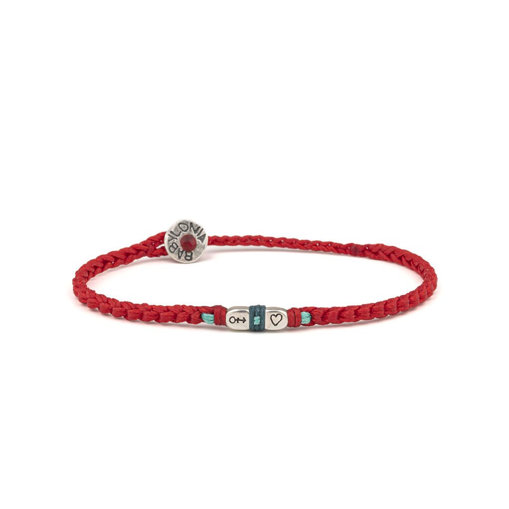 Safety in Heart Bracelet 935° Sterling Silver