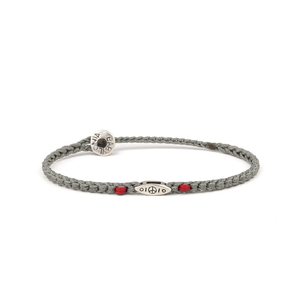 Peace Kayaking Bracelet 935° Sterling Silver
