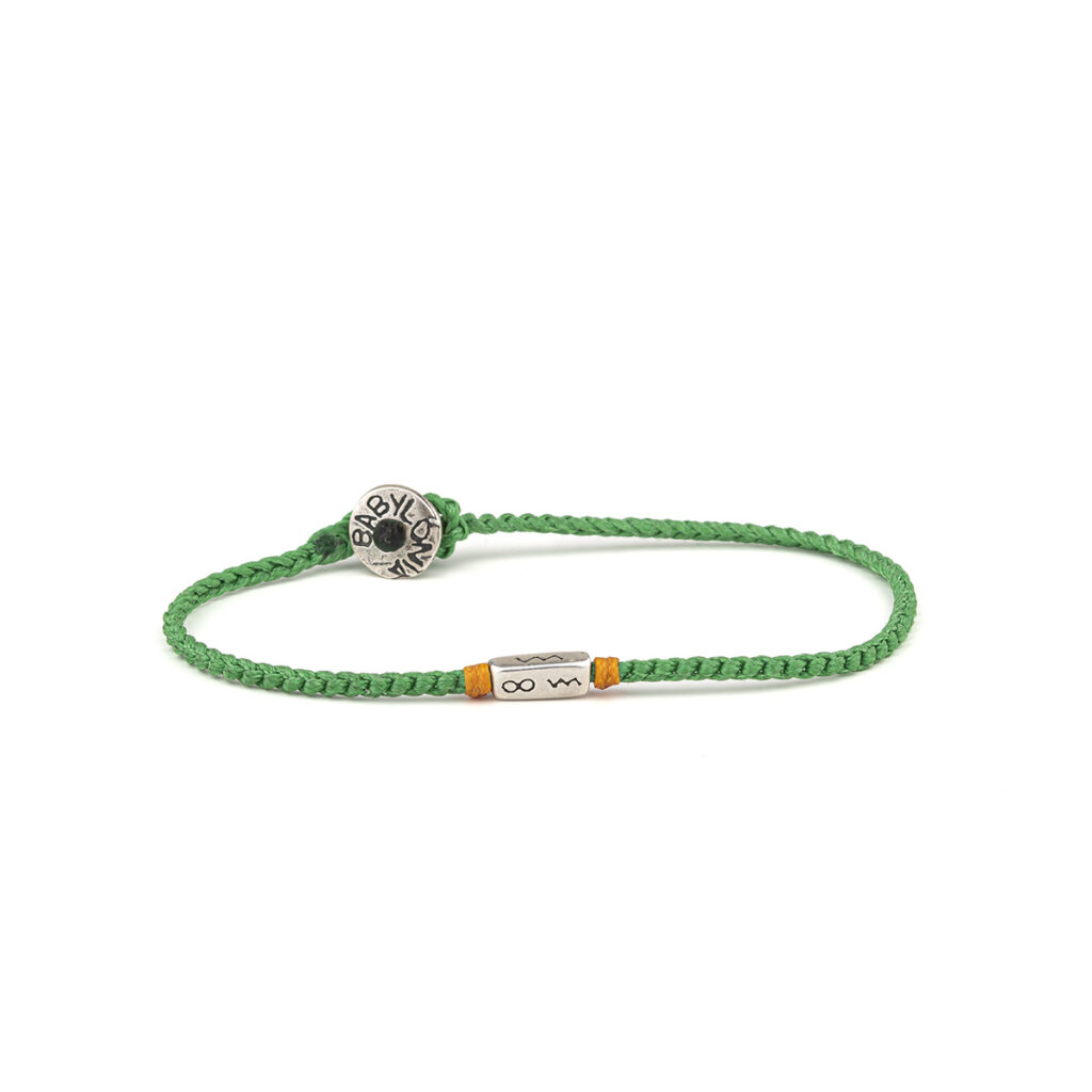 Infinity Block Bracelet 935° Sterling Silver