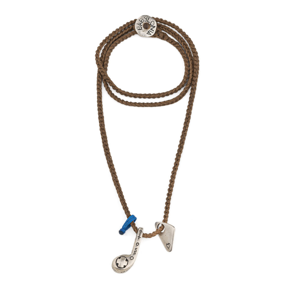 Faith's Note Necklace 935° Sterling Silver