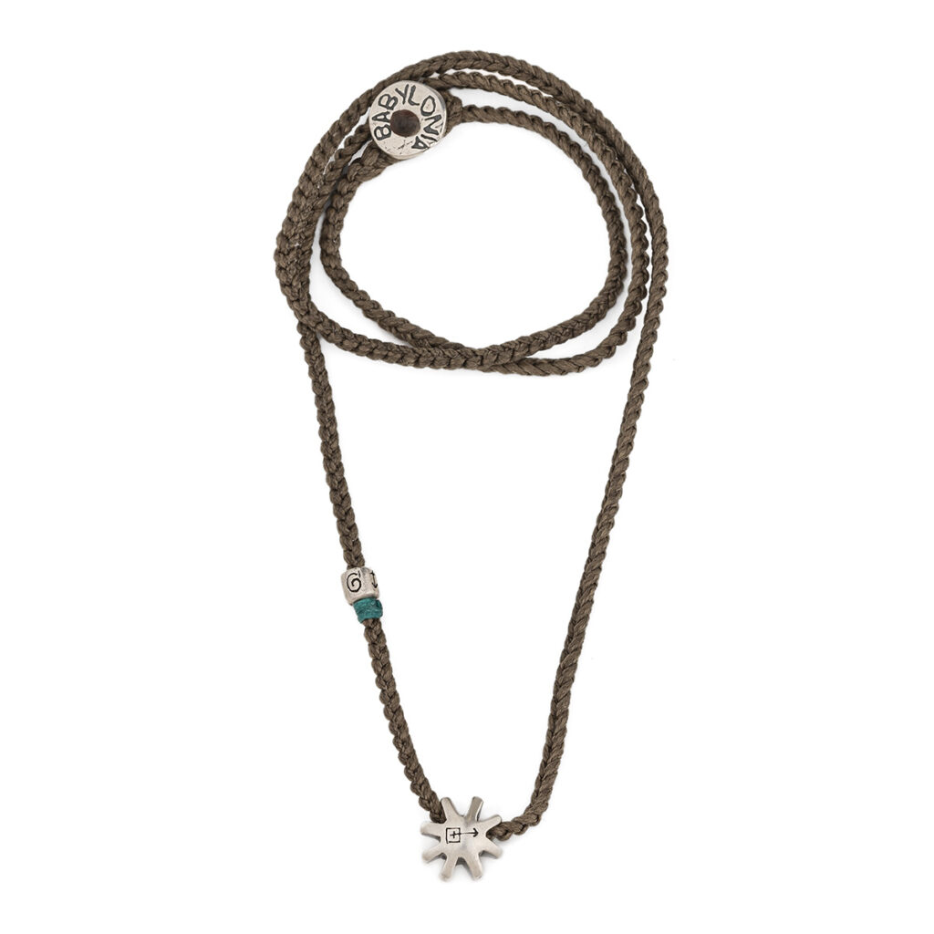 Fantasy in Moving Gear Necklace 935° Sterling Silver