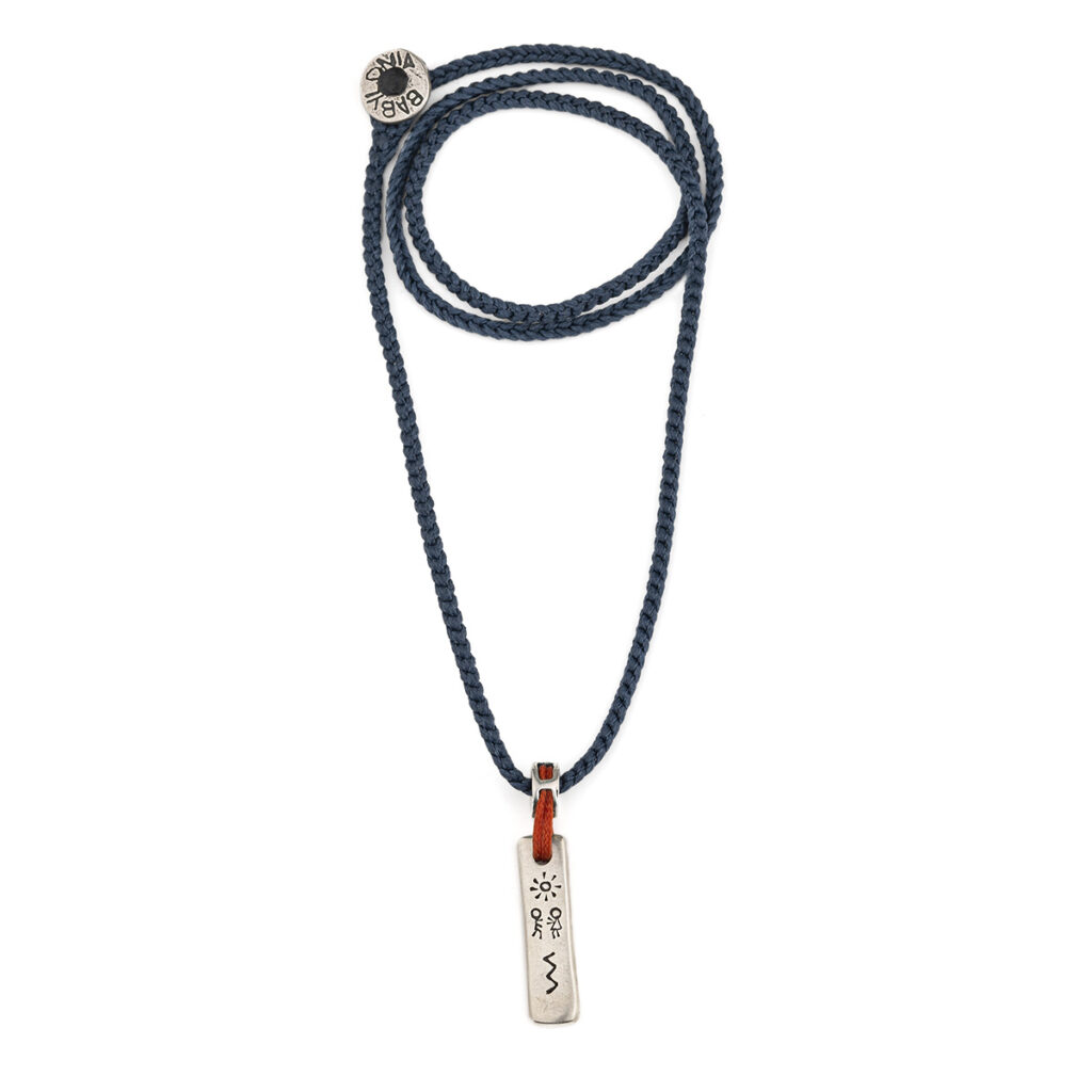 Sentiment Scooped Necklace 935° Sterling Silver