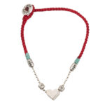 Heart in Links Bracelet 935° Sterling Silver