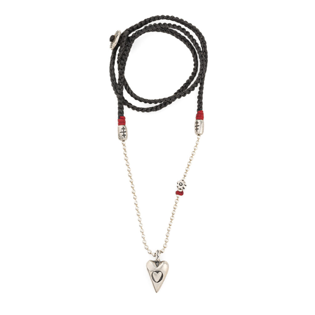 Love Heartdropped Necklace 935° Sterling Silver