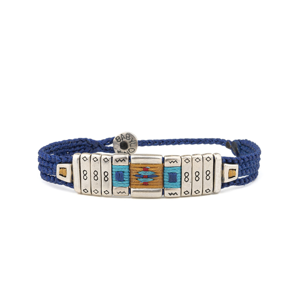 Bricks of Infinity Bracelet 935° Sterling Silver