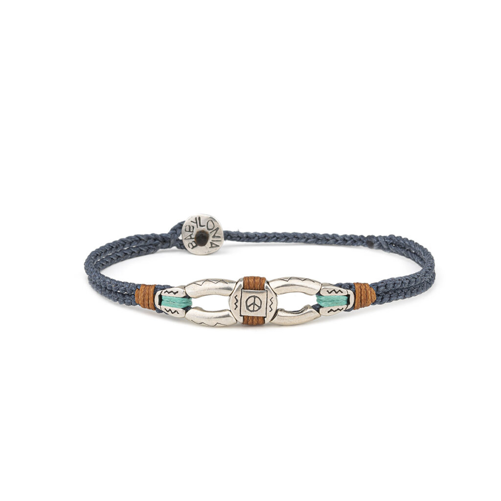 Dangling Peace Bracelet 935° Sterling Silver