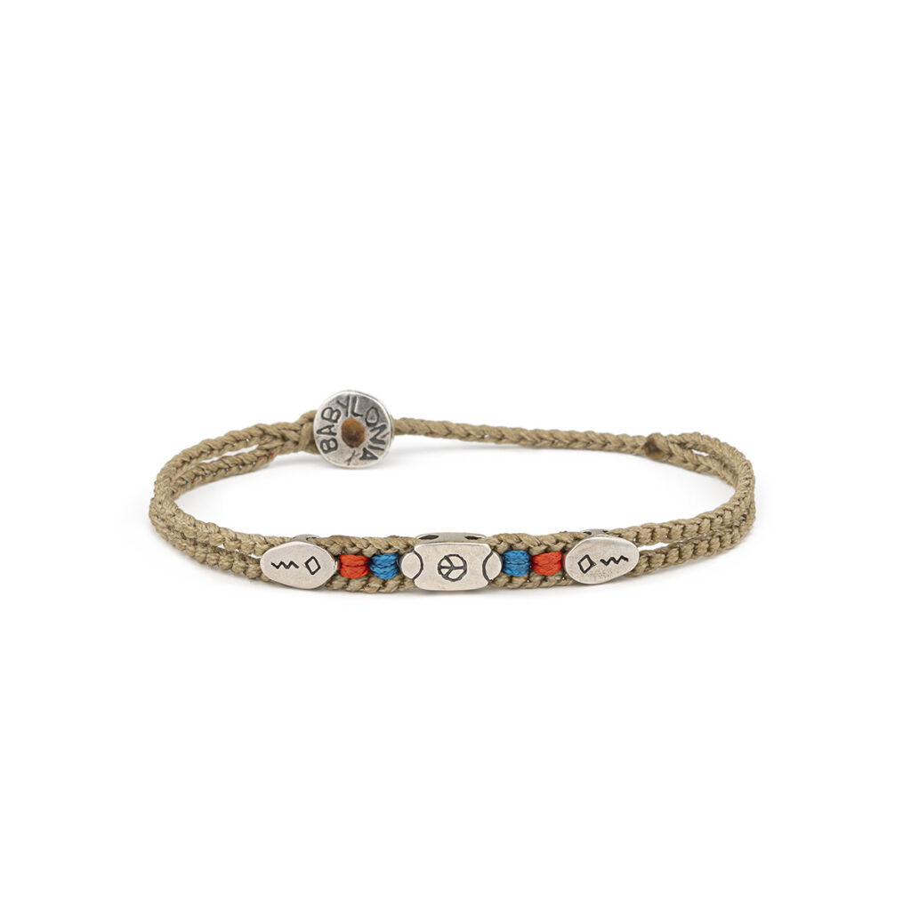 Peace Cornerstone Bracelet 935° Sterling Silver