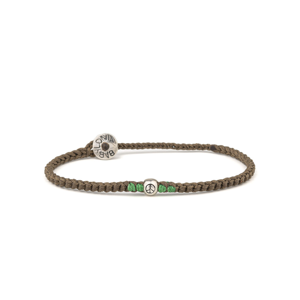Peace in a Bubble Bracelet 935° Sterling Silver